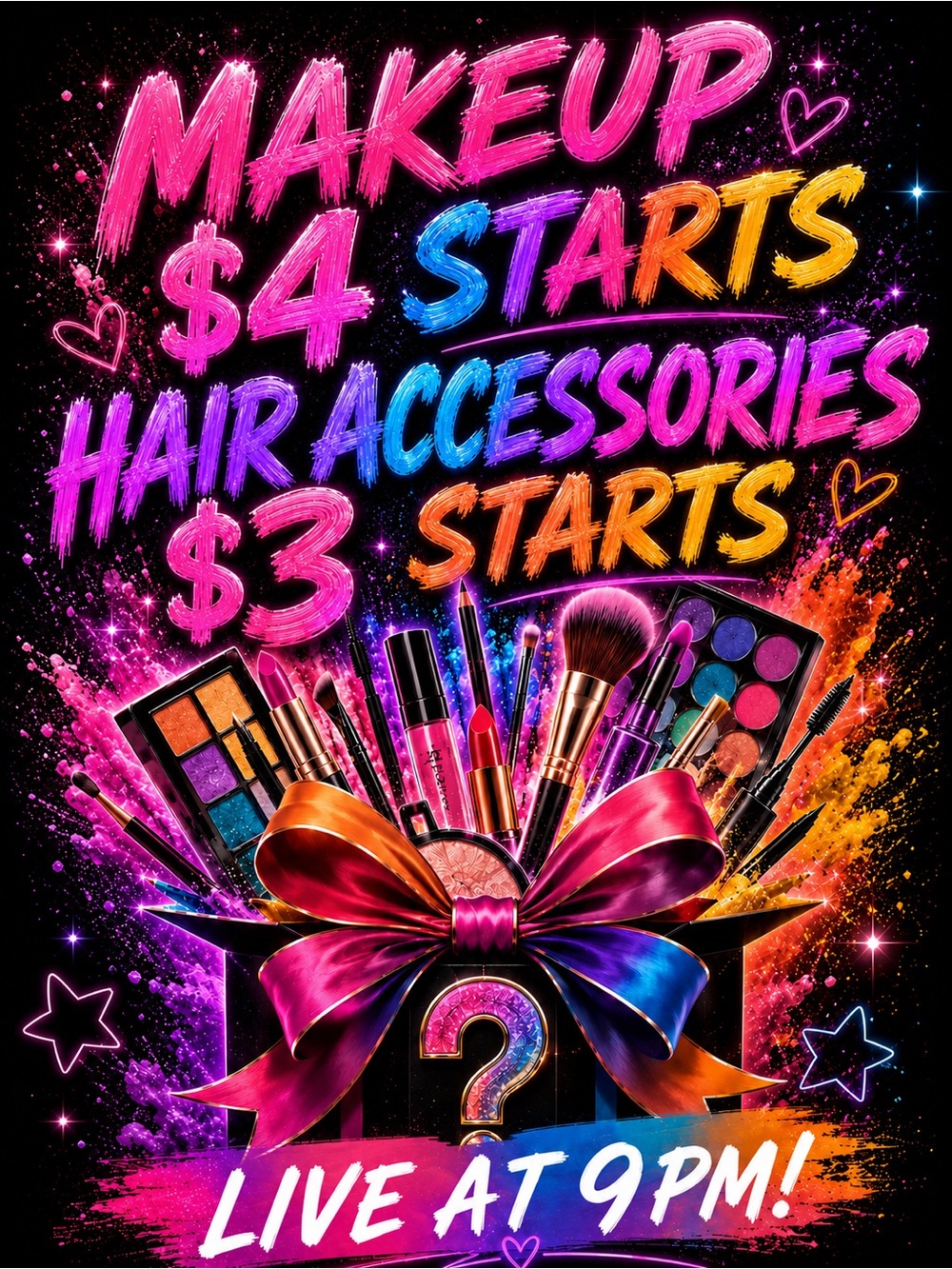 π$4 MYSTERY MAKEUP π$3 HAIR ACCESSORIES - Picture 1 of 1